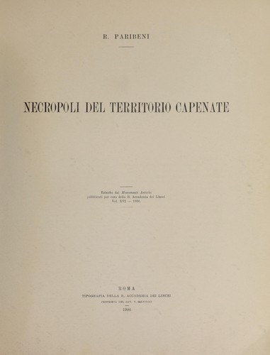 Necropoli del territorio capenate
