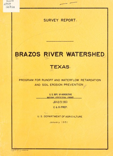 Survey report. Brazos River and Tributaries, Texas