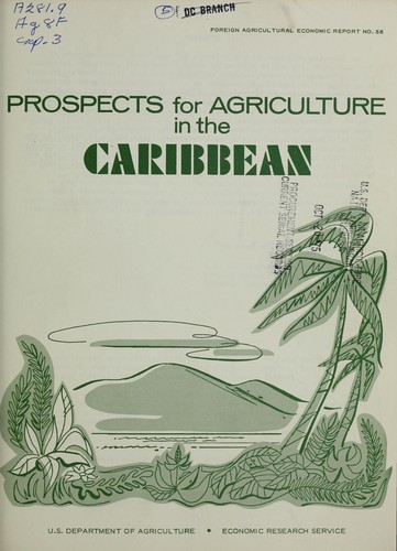 Prospects for agriculture in the Caribbean