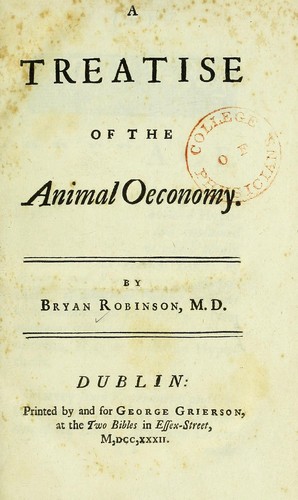 A treatise of the animal oeconomy