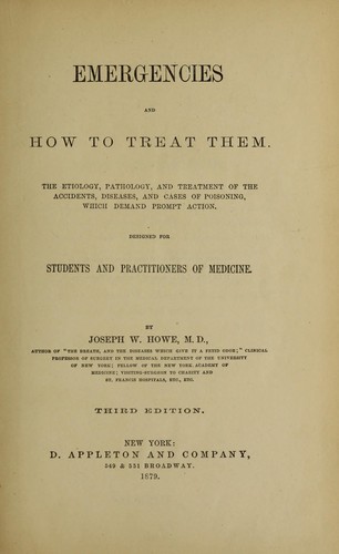 Emergencies and how to treat them