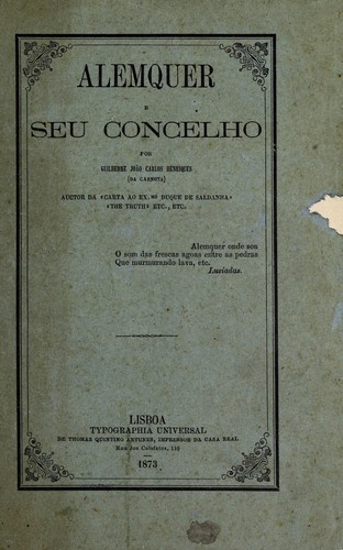 Alemquer e seu concelho