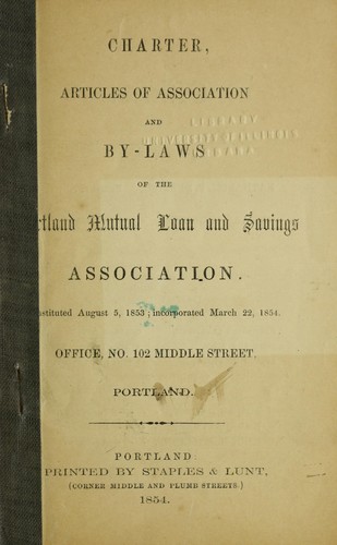 Charter, articles of association, and by-laws