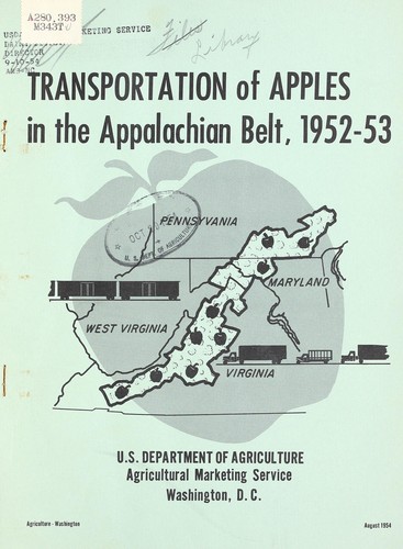 Transportation of apples in the Appalachian belt, 1952-53