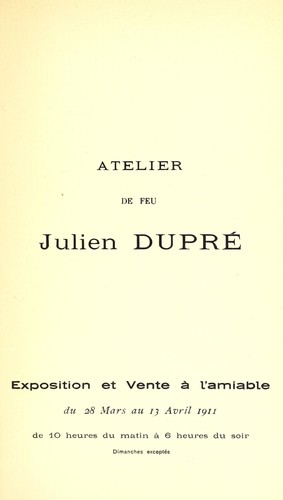 Atelier de feu Julien Dupré
