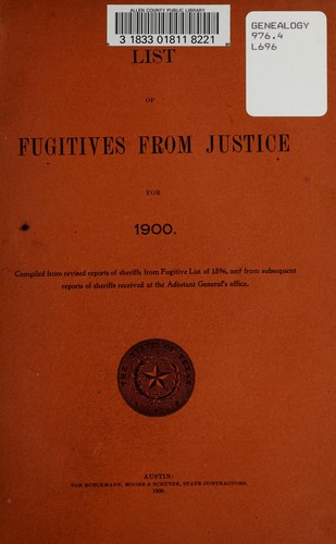 List of fugitives from justice for 1900
