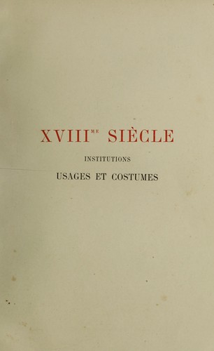 XVIIIme si©·cle