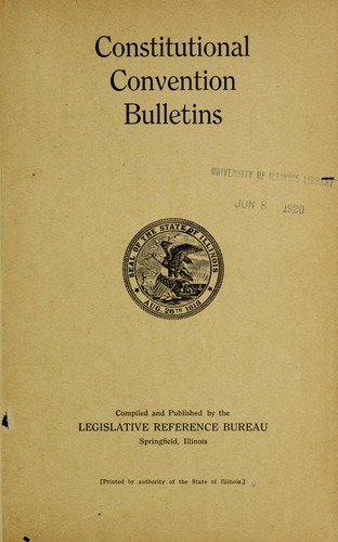 Constitutional Convention bulletins