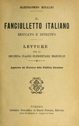 Il fanciulletto italiano educato e istruito