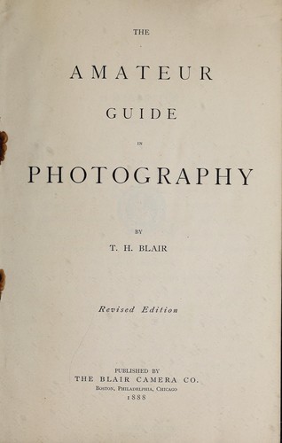 The amateur guide in photography