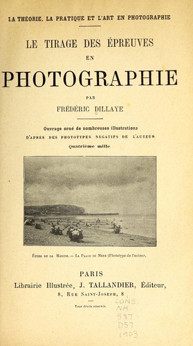 Le tirage des épreuves en photographie