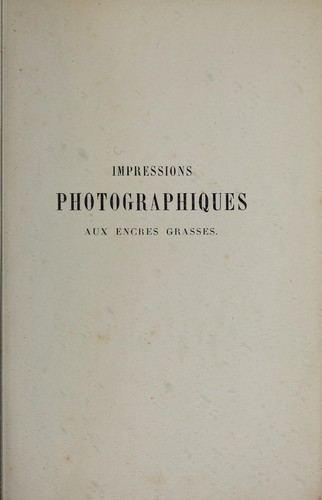 Impressions photographiques aux encres grasses