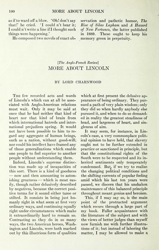 More about Lincoln