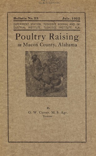 Poultry raising in Macon County, Alabama