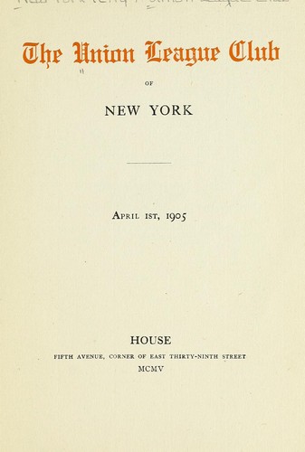 The Union League Club of New York