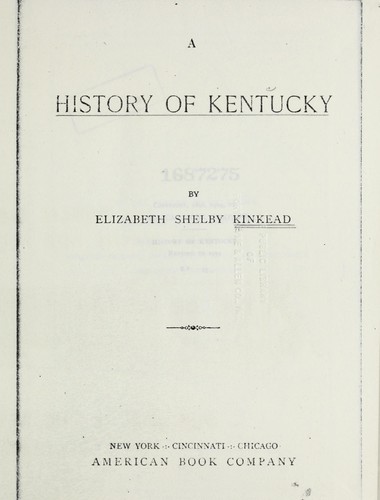 A history of Kentucky