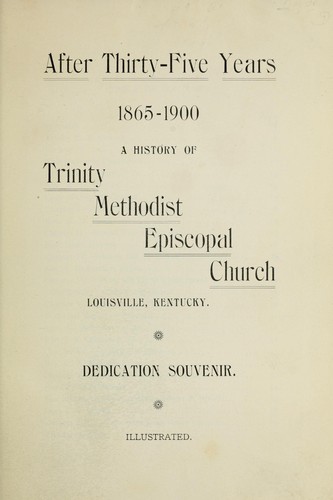 After thirty-five years, 1865-1900