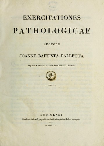Exercitationes pathologicae