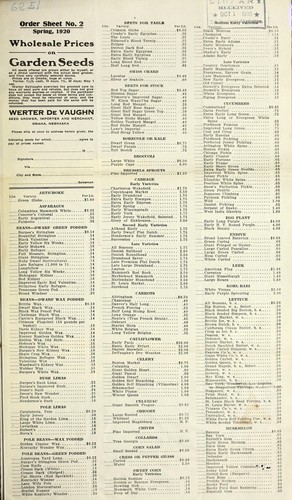 Wholesale prices on garden seeds