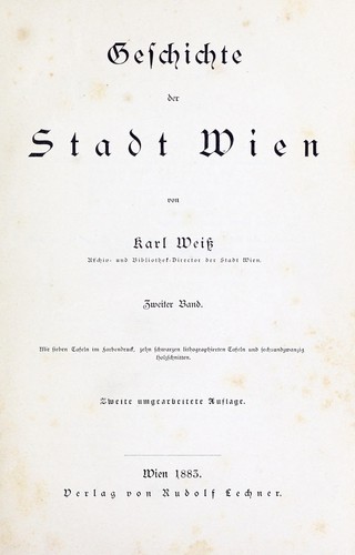 Geschichte der Stadt Wien