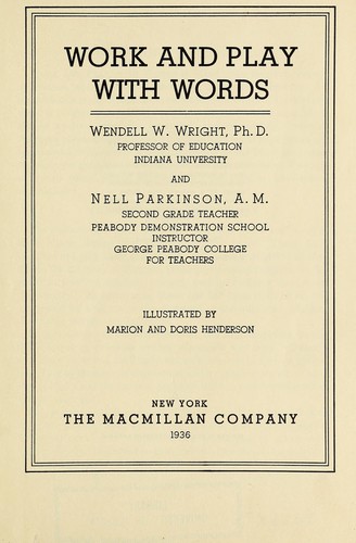Work and play with words