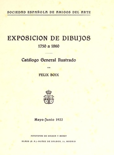 Exposición de dibujos 1750 a 1860
