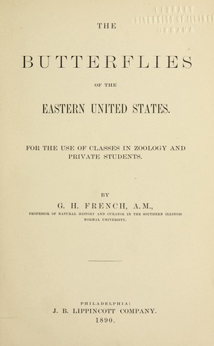 The butterflies of the eastern United States