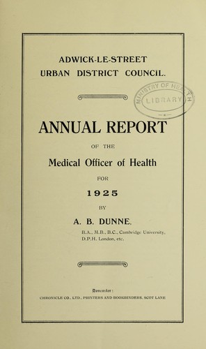 [Report 1925]
