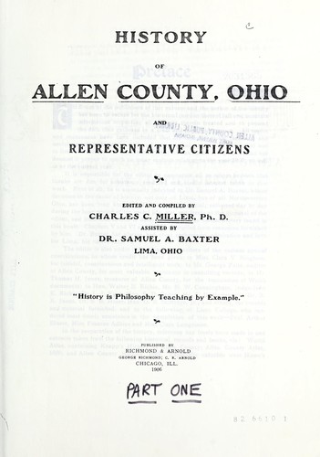 History of Allen County, Ohio, and representative citizens