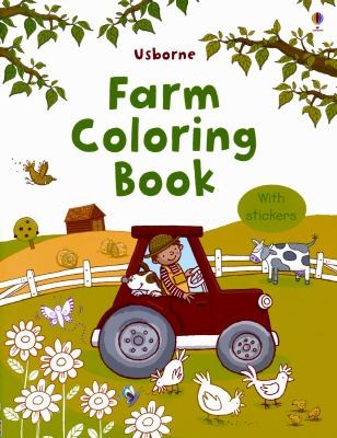 Farm Coloring Book With Stickers