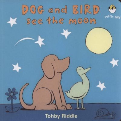 Dog And Bird See The Moon