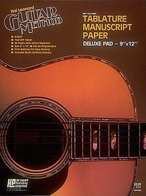 Guitar Tablature Manuscript Paper  Deluxe