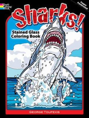 Sharks Stained Glass Coloring Book