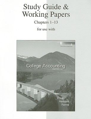 Study Guide  Working Papers for Use with College Accounting Chapters 113