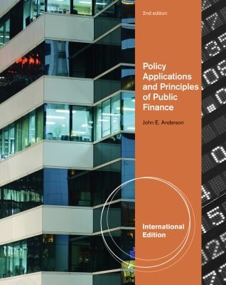Policy Applications And Principles Of Public Finance