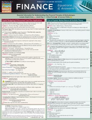 Finance Equations Answers