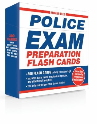 Norman Halls Police Exam Preparation Flash Cards