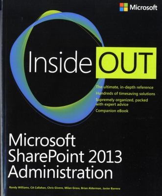 Microsoft Sharepoint 2013 Administration Inside Out