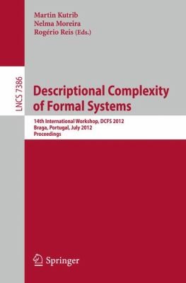 Descriptional Complexity of Formal Systems
            
                Lecture Notes in Computer Science  Theoretical Computer Sci