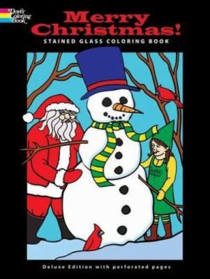 Merry Christmas Stained Glass Coloring Book
            
                Dover Coloring Book