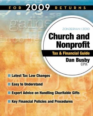 Zondervan 2010 Ministers Tax and Financial Guide
            
                Zondervan Ministers Tax  Financial Guide