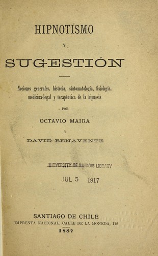 Hipnotismo y sugestion