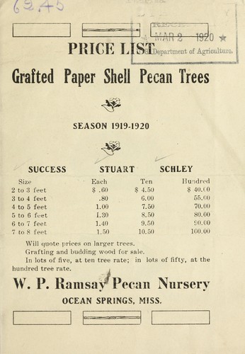 Price list grafted paper shell pecan trees