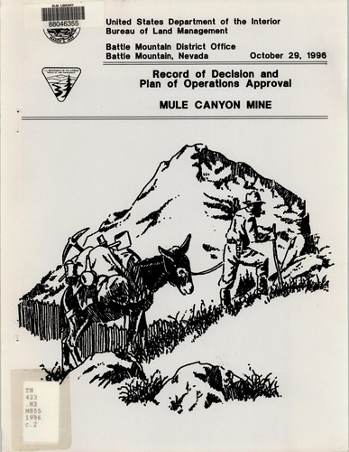 Mule Canyon Mine