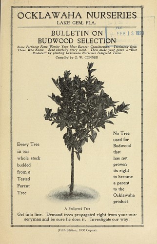 Bulletin on budwood selection