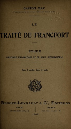 Traite  de Francfort