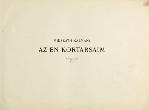 Az én kortársaim