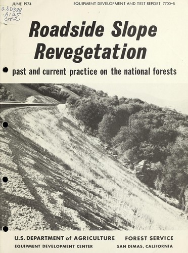 Roadside slope revegetation