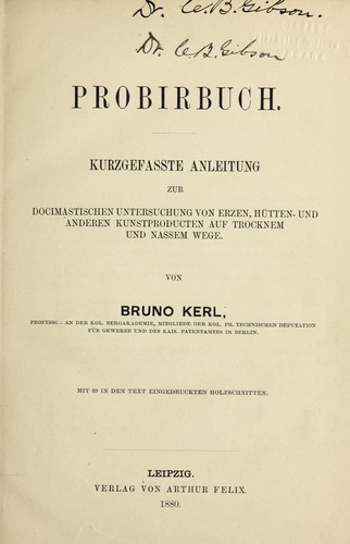 Probirbuch