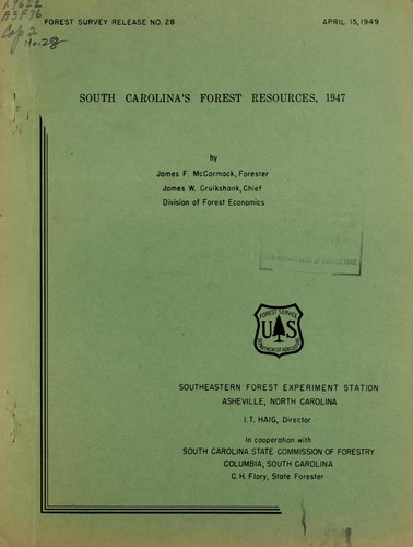 South Carolina's forest resources, 1947